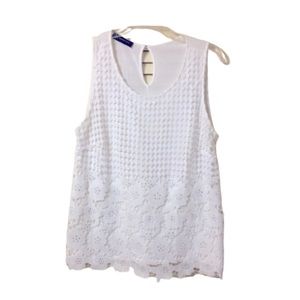 I.N.C sleeveless white blouse